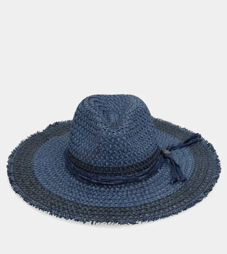 New Anekke Sombrero Rafia Bicolor