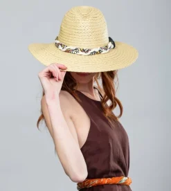 Cheap Anekke Sombrero Rafia Crudo