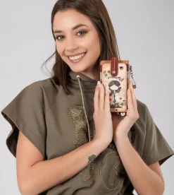 Cheap Anekke Tarjetero Rfid Peace & Love Camel