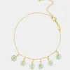 New Anekke Tobillera Con Chapitas Doradas Calm