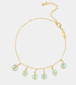 New Anekke Tobillera Con Chapitas Doradas Calm