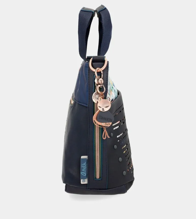 Clearance Anekke Tote Con Bandolera Azul Marino Nature Pachamama