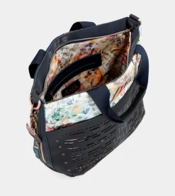 Clearance Anekke Tote Con Bandolera Azul Marino Nature Pachamama
