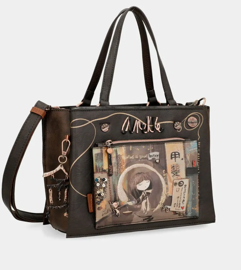 Cheap Anekke Tote Marron Con Bandolera Shoen