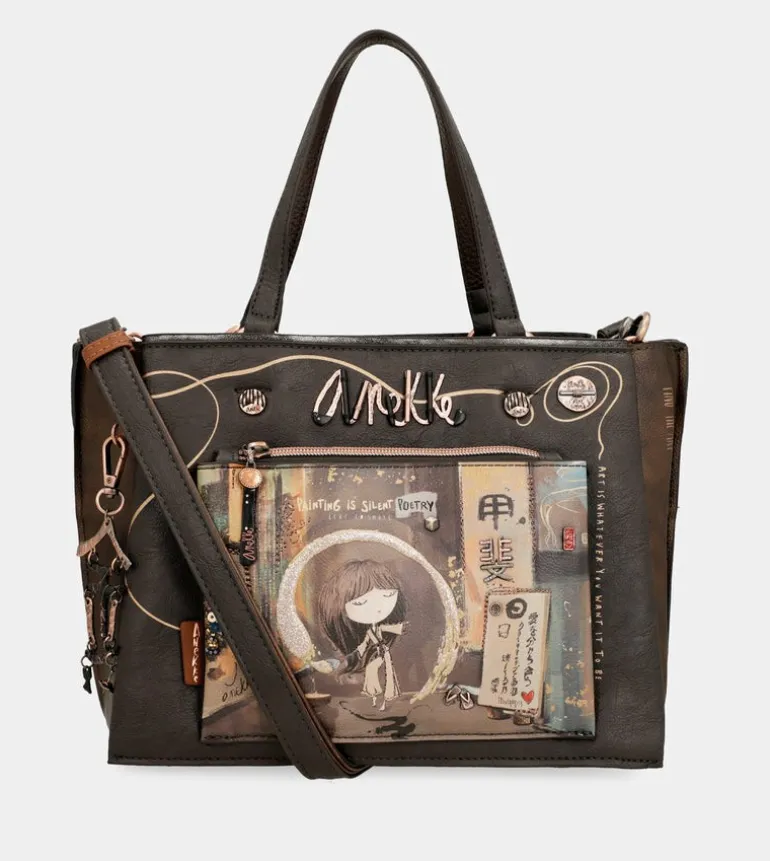 Cheap Anekke Tote Marron Con Bandolera Shoen