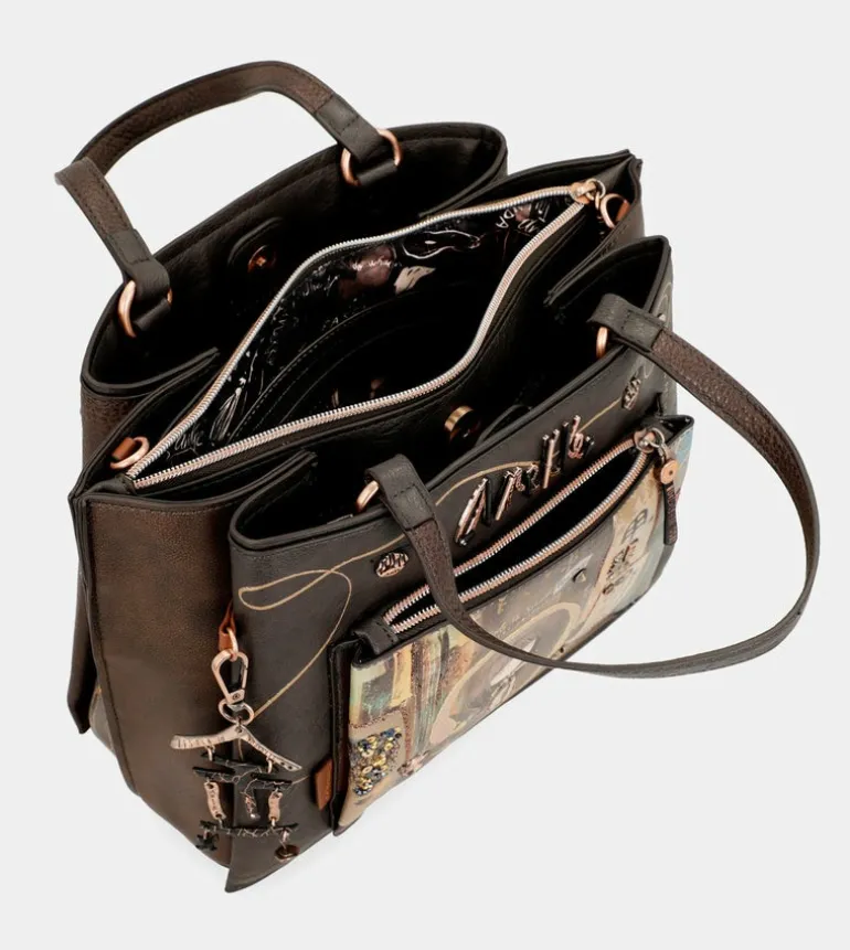 Cheap Anekke Tote Marron Con Bandolera Shoen