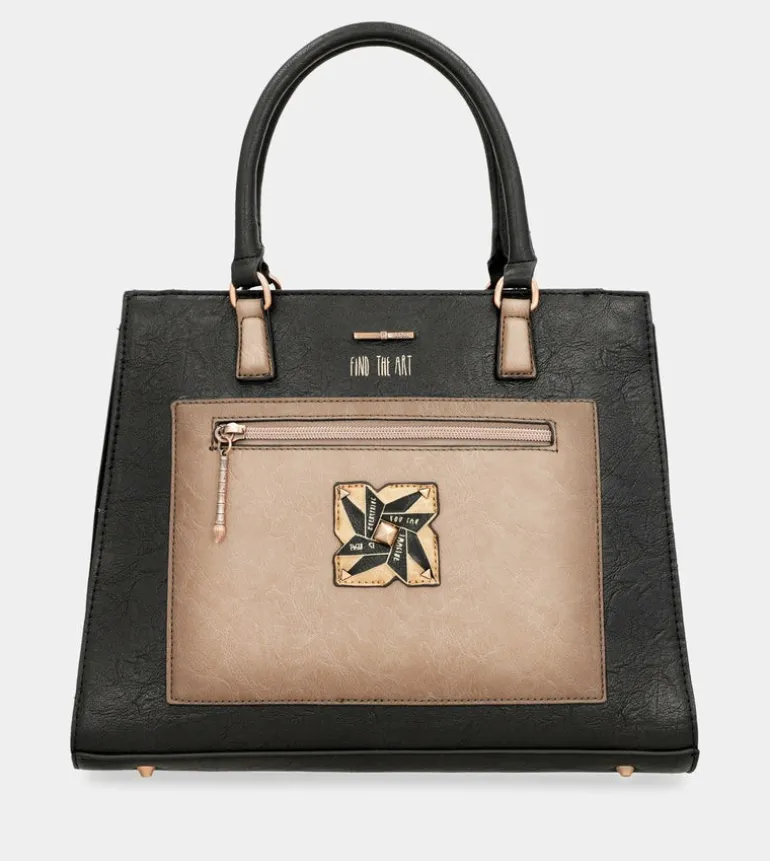Store Anekke Tote Negro Con Bandolera Shoen