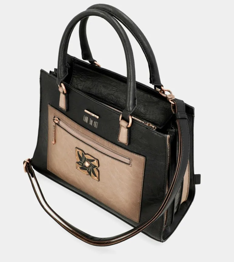 Store Anekke Tote Negro Con Bandolera Shoen