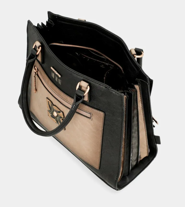 Store Anekke Tote Negro Con Bandolera Shoen