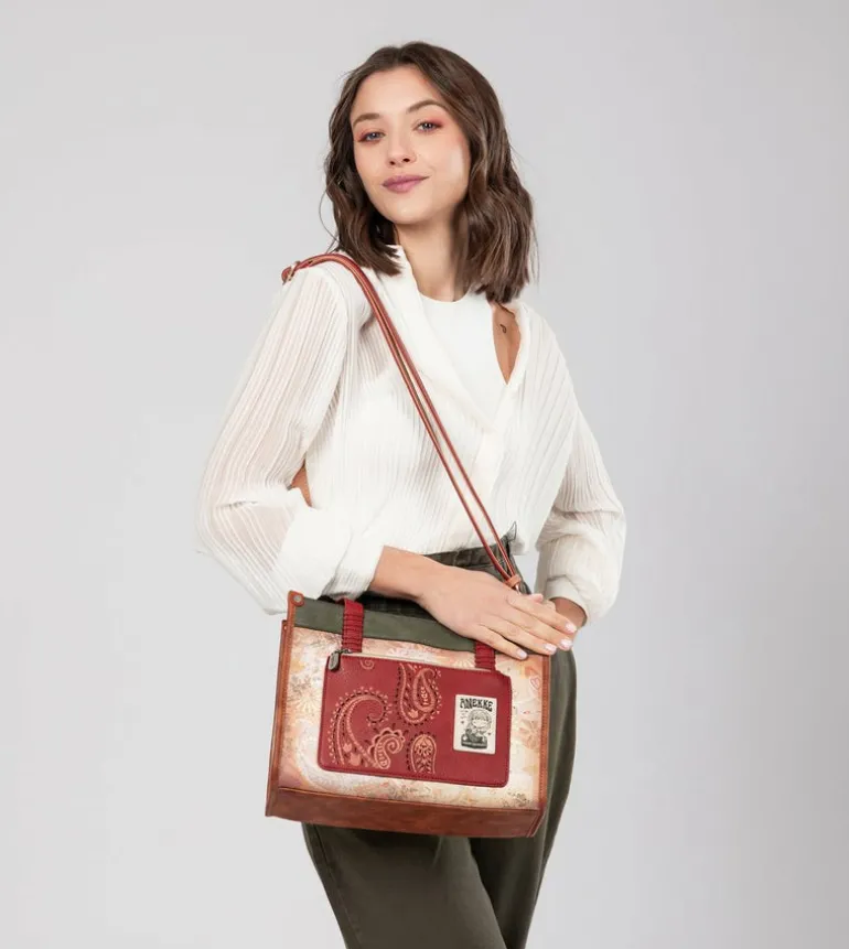 Best Sale Anekke Tote Peace & Love Camel