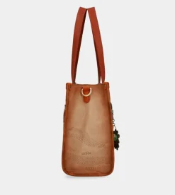 Best Sale Anekke Tote Peace & Love Camel