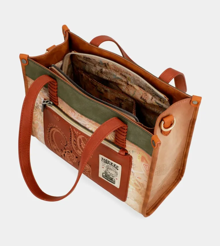 Best Sale Anekke Tote Peace & Love Camel